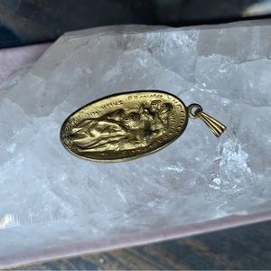 Pope Pauli’s VI/ St. John the Baptist baptizing Jesus in the Jordan river medal